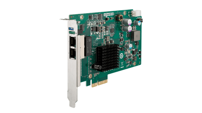2-ports PCI Express PoE+GigE Vision Frame Grabber